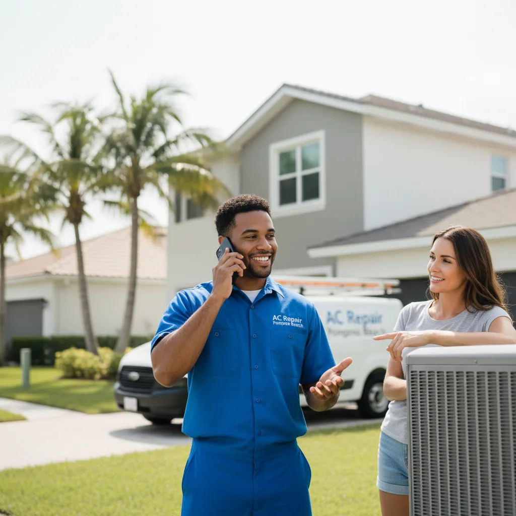 AC Repair Pompano Beach customer support in Newhall